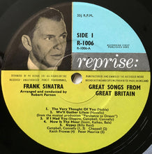 Load image into Gallery viewer, Frank Sinatra - Sinatra Sings Great Songs From Great Britain (LP, Album, Mono)