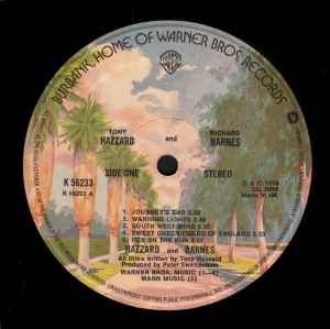 Tony Hazzard And Richard Barnes - Tony Hazzard And Richard Barnes (LP, Album)