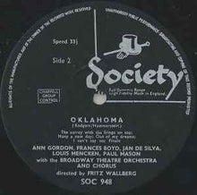 Load image into Gallery viewer, Rodgers And Hammerstein* Complete Studio Production With Ann Gordon, Frances Boyd, Jan De Silva, Louis Mencken, Paul Mason And The Broadway Theatre Orchestra And Chorus*, Fritz Wallberg – Oklahoma!