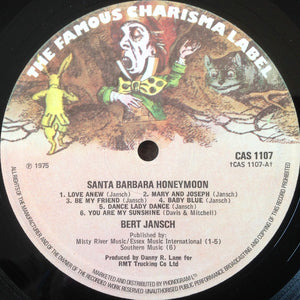 Bert Jansch ‎– Santa Barbara Honeymoon