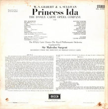 Load image into Gallery viewer, Gilbert &amp; Sullivan, D&#39;Oyly Carte Opera Company, Royal Philharmonic Orchestra*, Sir Malcolm Sargent – Princess Ida