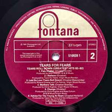 Load image into Gallery viewer, Tears For Fears – Tears Roll Down (Greatest Hits 82-92)