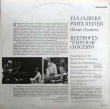 Load image into Gallery viewer, Van Cliburn, Chicago Symphony*, Fritz Reiner - Beethoven* – Beethoven "Emperor" Concerto