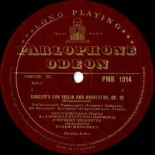 Load image into Gallery viewer, Shostakovich*, David Oistrakh*, Leningrad Philharmonic Orchestra, Evgeni Mravinsky* - Violin Concerto, Op. 99 (10", Mono)
