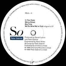 Load image into Gallery viewer, Peter Gabriel – So