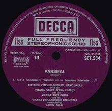 Load image into Gallery viewer, Wagner* - René Kollo, Gottlob Frick, Dietrich Fischer-Dieskau, Christa Ludwig, Zoltan Kélémen, Hans Hotter, Vienna Philharmonic*, Sir Georg Solti* - Parsifal (5xLP, Album + Box)
