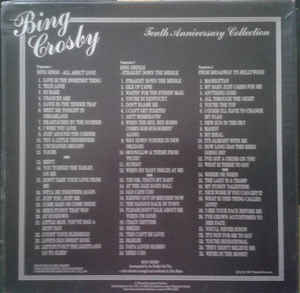 Bing Crosby Accompanied By The Buddy Cole Trio ‎– Tenth Anniversary Collection