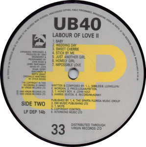 UB40 - Labour Of Love II (LP, Album)