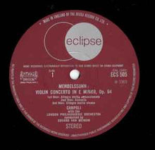 Load image into Gallery viewer, Mendelssohn*, Bruch*, Campoli* With Eduard van Beinum & London Philharmonic Orchestra*, Royalton Kisch & New Symphony Orchestra* - Violin Concertos (LP)