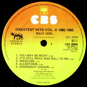 Billy Joel ‎– Greatest Hits Volume I & Volume II