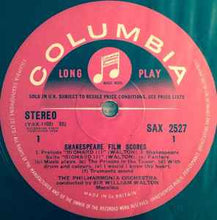 Load image into Gallery viewer, Walton*, Philharmonia Orchestra Conducted By Sir William Walton - Shakespeare Film Scores For Henry V • Hamlet • Richard III (LP, RP)