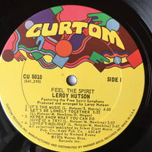 Load image into Gallery viewer, LEROY HUTSON FEAT. THE FREE SPIRIT SYMPHONY - FEEL THE SPIRIT ( 12" RECORD )