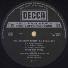 Load image into Gallery viewer, Tchaikovsky* / Sibelius*, Kyung-Wha Chung, London Symphony Orchestra*, André Previn - Violin Concertos (LP, Album)