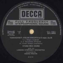 Load image into Gallery viewer, Tchaikovsky* / Sibelius*, Kyung-Wha Chung, London Symphony Orchestra*, André Previn - Violin Concertos (LP, Album)