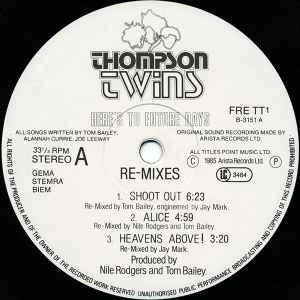 Thompson Twins - Here's To Future Days (2xLP, Album)