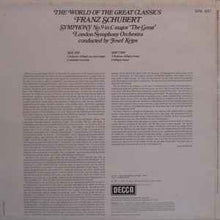 Load image into Gallery viewer, Schubert*, Josef Krips, London Symphony Orchestra* - Symphony No. 9 "The Great" (LP, RE)