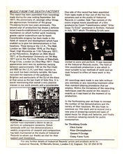Load image into Gallery viewer, THROBBING GRISTLE - THE SECOND ANNUAL REPORT OF THROBBING GRISTLE ( 12" RECORD )