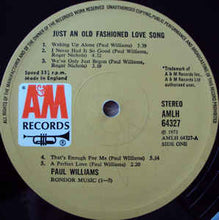 Load image into Gallery viewer, Paul Williams – Just An Old Fashioned Love Song