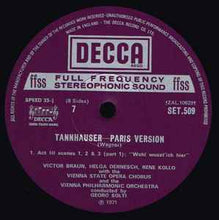 Load image into Gallery viewer, Wagner* - Vienna Philharmonic Orchestra*, Georg Solti - Tannhäuser (Paris Version) (Box + 4xLP)