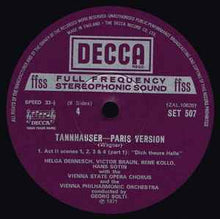 Load image into Gallery viewer, Wagner* - Vienna Philharmonic Orchestra*, Georg Solti - Tannhäuser (Paris Version) (Box + 4xLP)