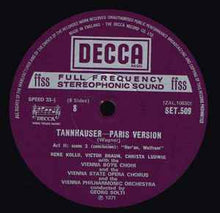Load image into Gallery viewer, Wagner* - Vienna Philharmonic Orchestra*, Georg Solti – Tannhäuser (Paris Version)
