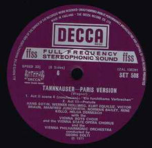 Load image into Gallery viewer, Wagner* - Vienna Philharmonic Orchestra*, Georg Solti – Tannhäuser (Paris Version)