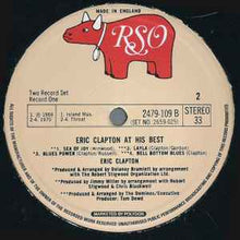 Load image into Gallery viewer, Eric Clapton - At His Best (2xLP, Comp)																									Eric Clapton - At His Best (2xLP, Comp)