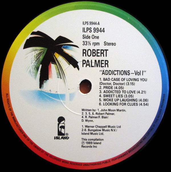 Robert Palmer Addictions Volume 1