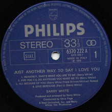 Load image into Gallery viewer, Barry White – Just Another Way To Say I Love You