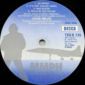 John Miles ‎– MMPH - More Miles Per Hour