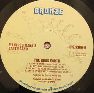 Manfred Mann's Earth Band ‎– The Good Earth