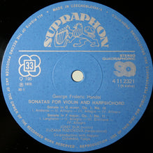 Load image into Gallery viewer, Handel*, Josef Suk And Zuzana Růžičková – Sonatas Op. 1 For Violin And Harpsichord