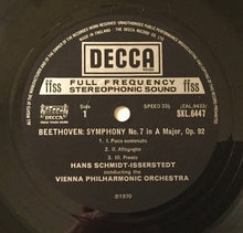 Load image into Gallery viewer, Beethoven* - Hans Schmidt-Isserstedt, Vienna Philharmonic Orchestra* – Symphony No. 7 In A Major - Overture, Leonora No. 3