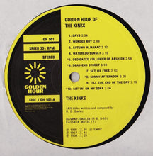 Load image into Gallery viewer, The Kinks ‎– Golden Hour Of The Kinks