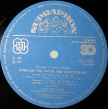 Load image into Gallery viewer, Handel*, Josef Suk And Zuzana Růžičková – Sonatas Op. 1 For Violin And Harpsichord
