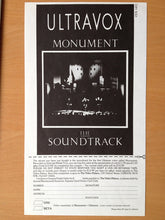 Load image into Gallery viewer, Ultravox ‎– Monument The Soundtrack