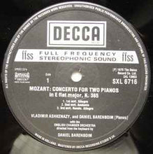 Load image into Gallery viewer, Mozart*, Ashkenazy*, Barenboim*, Fou Ts'Ong, English Chamber Orchestra - Concerto For Two Pianos, K.365, Concerto For Three Pianos, K.242 (LP, Album)