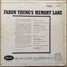 Load image into Gallery viewer, Faron Young – Faron Young's Memory Lane