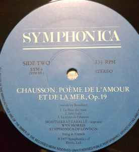 Debussy*, Chausson*, Montserrat Caballé - La Damoiselle Elue / Poeme De L'amour Et De La Mer (LP, Album)
