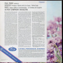 Load image into Gallery viewer, Paul Paray Conducts Ravel* / Debussy*, Detroit Symphony Orchestra – Le Tombeau De Couperin / Valses Nobles Et Sentimentales / Petite Suite / Prélude À L'Après-Midi D'Un Faune