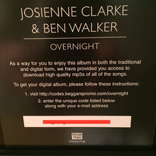 Load image into Gallery viewer, JOSIENNE CLARKE AND BEN WALKER - OVERNIGHT ( 12" RECORD )