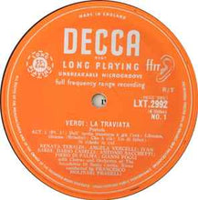 Load image into Gallery viewer, Verdi* - Renata Tebaldi, Gianni Poggi, Aldo Protti, Chorus* And Orchestra Of The Accademia Di Santa Cecilia, Rome*, Francesco Molinari Pradelli* - La Traviata (3xLP, Album, Mono, Aut + Box)
