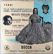 Load image into Gallery viewer, Verdi* - Renata Tebaldi, Gianni Poggi, Aldo Protti, Chorus* And Orchestra Of The Accademia Di Santa Cecilia, Rome*, Francesco Molinari Pradelli* - La Traviata (3xLP, Album, Mono, Aut + Box)