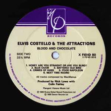 Load image into Gallery viewer, Elvis Costello And The Attractions* - Blood & Chocolate (LP, Album, Dam)