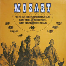 Load image into Gallery viewer, Mozart* – F. Rados*, B. Kovács*, P. Pongrácz*, A. Lajos*, P. Komlós*, G. Németh*, K. Botvay* – Trio For Piano, Clarinet And Viola In E Flat Major / Quartet For Oboe And Strings In F Major / Quartet For Flute And Strings In D Major