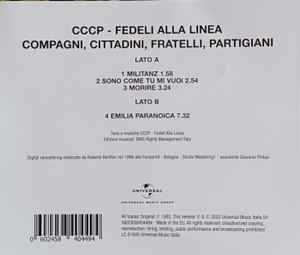 CCCP - Fedeli Alla Linea ‎– Compagni, Cittadini, Fratelli, Partigiani