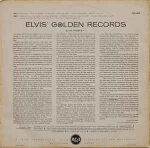 Elvis Presley ‎– Elvis' Golden Records