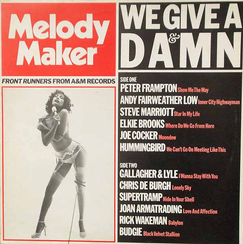 Various ‎– Melody Maker Front Runners From A&M Records We Give A Damn