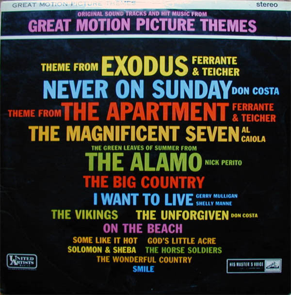 Various ‎– Original Sound Tracks And Hit Music From Great Motion Picture Themes