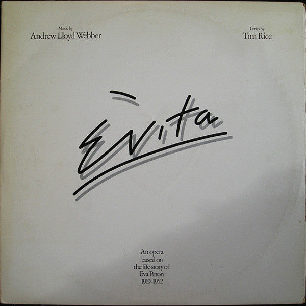 Andrew Lloyd Webber And Tim Rice ‎– Evita